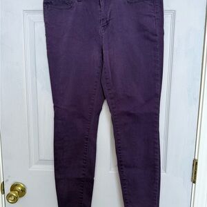LOFT Deep Purple Skinny Jeans